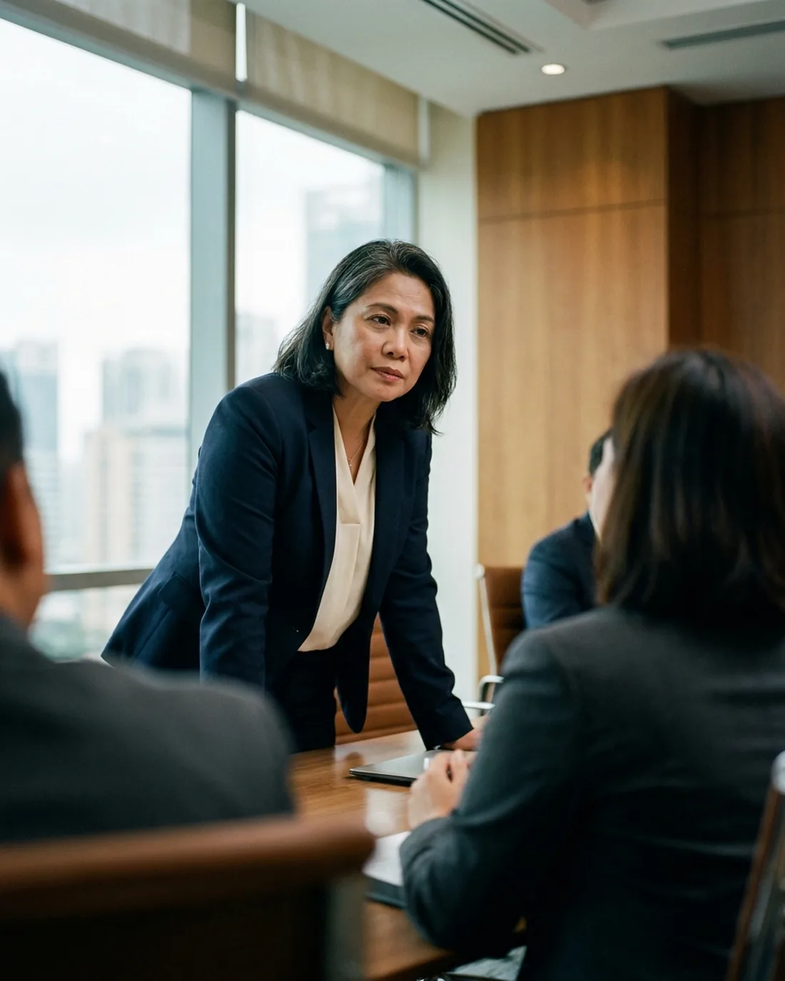 An executive at work in a Manila business setting